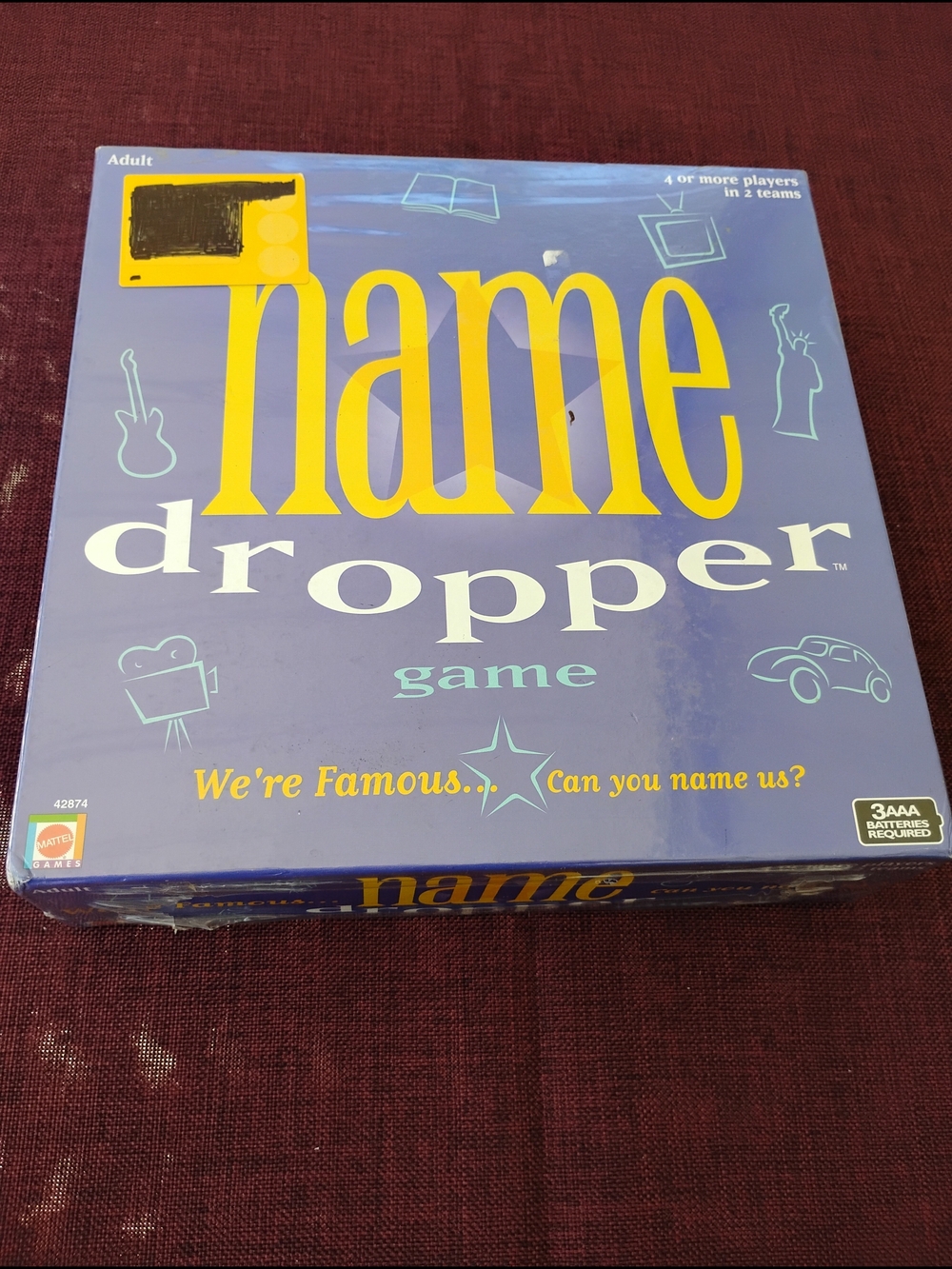 RARE Name Dropper Party Game New Factory Sealed by Mattel